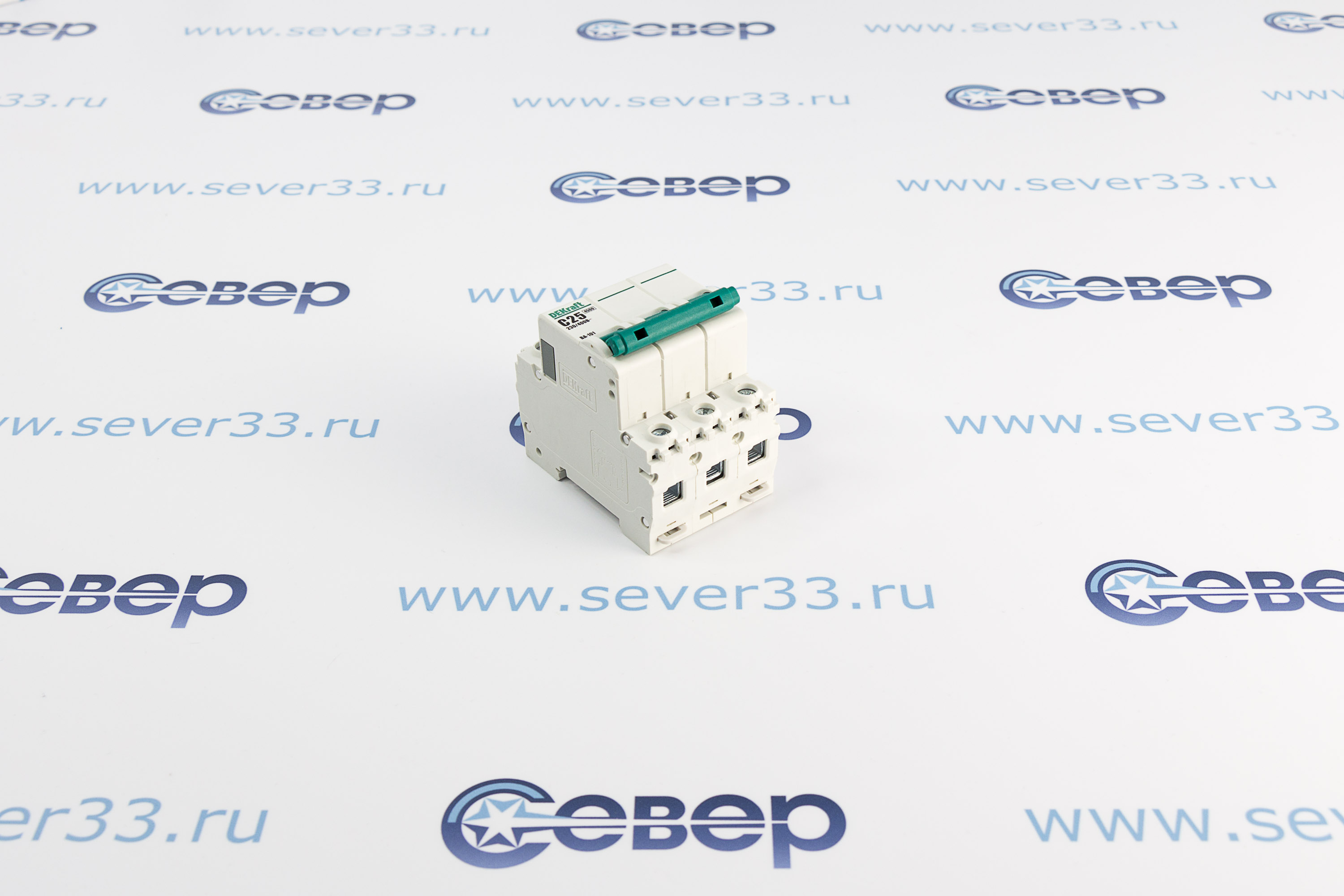 Выключатель автоматический Dekraft 3P C 25А ВА-101 4.5кА_2