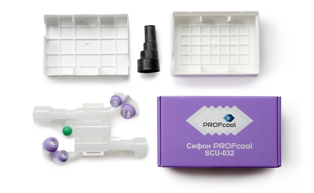 Сифон с обратным клапаном RROFcool SCU-032