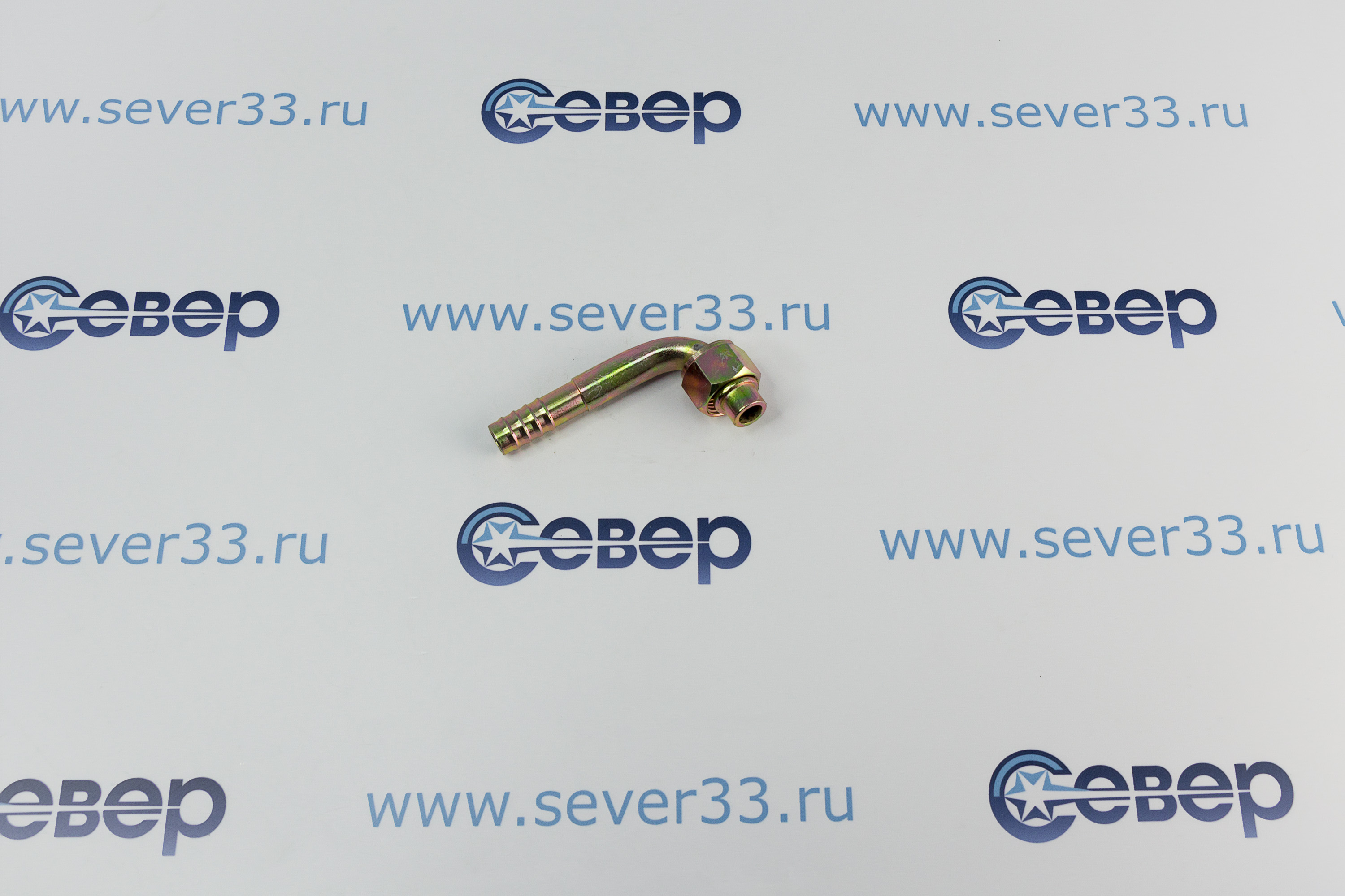 Фитинг 13мм №10х90˚ O-ring (58”; Резьба 78” 14 UNF)_3