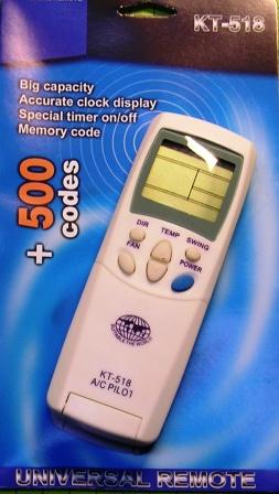 Пульт дистанционного управления универсальный для кондиционеров KT-518 | Продажа, монтаж и обслуживание холодильного оборудования | Север33