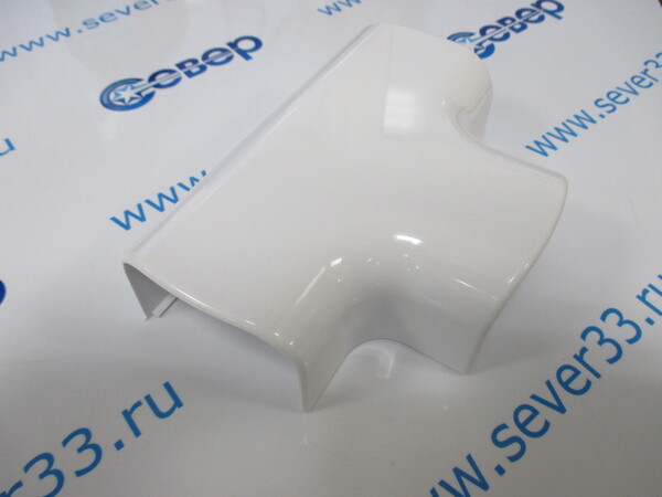 Тройник накладной 90 град. для РКК-74х55 (белый)2