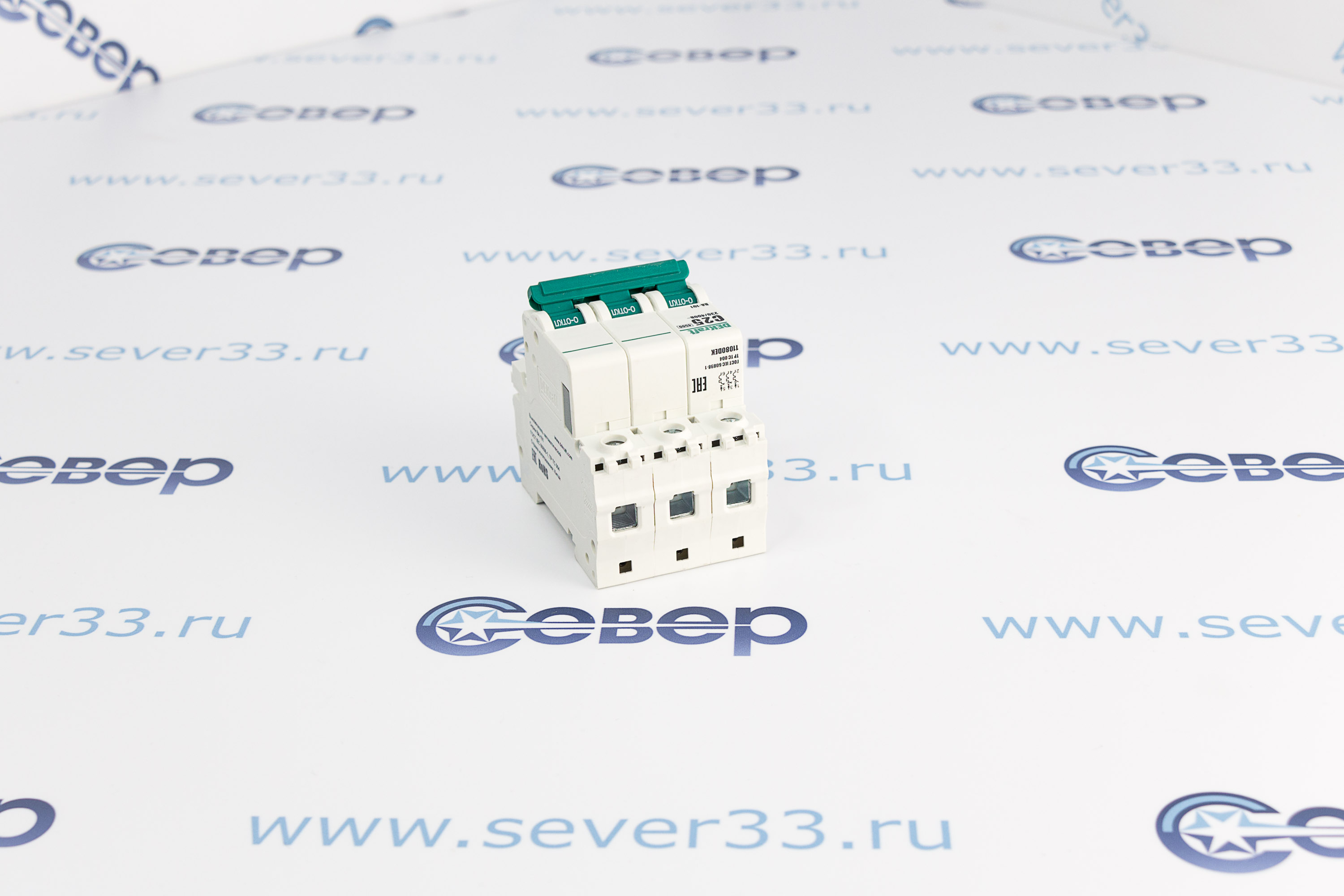 Выключатель автоматический Dekraft 3P C 25А ВА-101 4.5кА_4