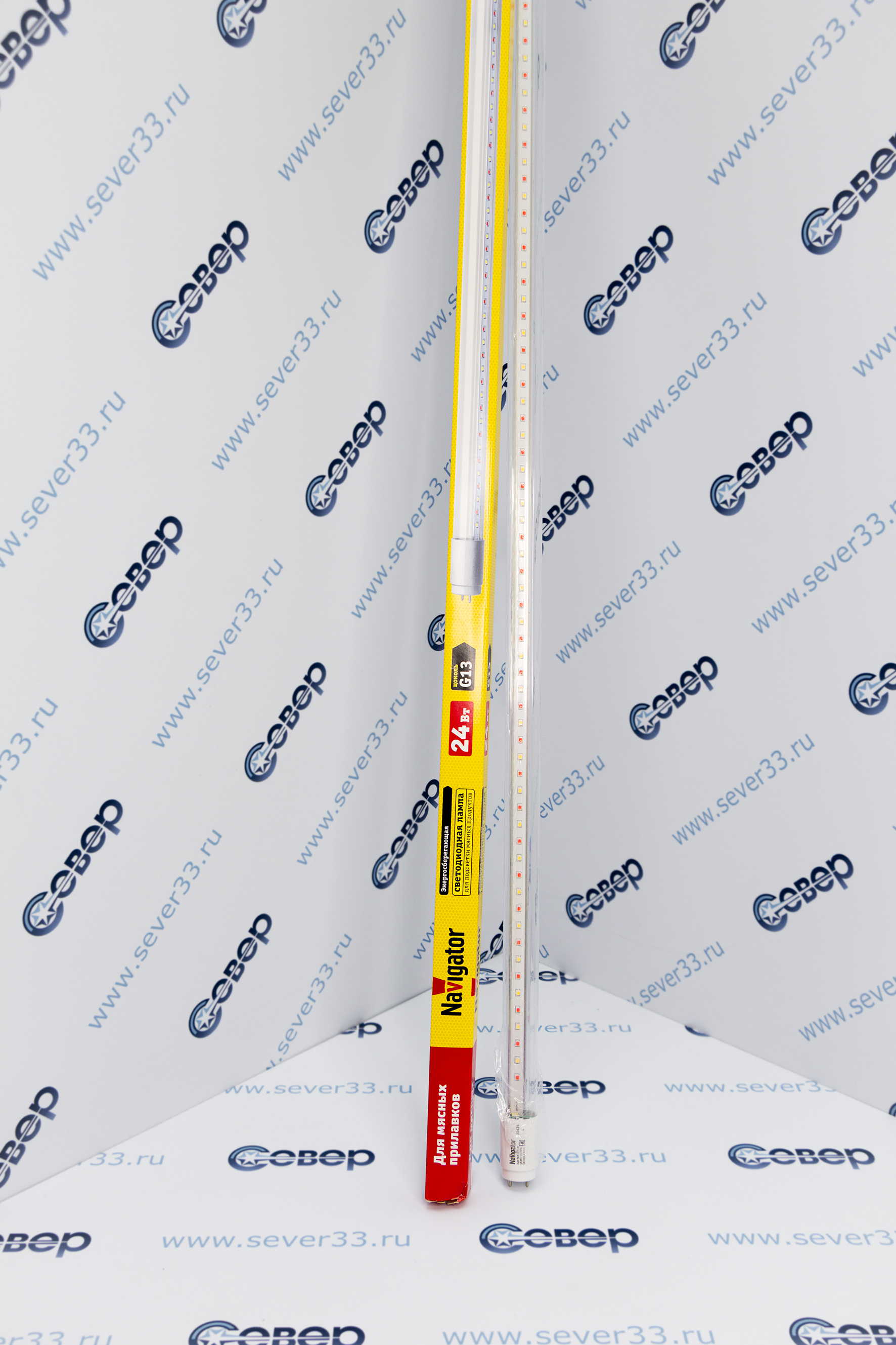 Лампа Navigator 61 394 NLL-T8-24-230-MEAT-G13-CL(1500 мм)_1e