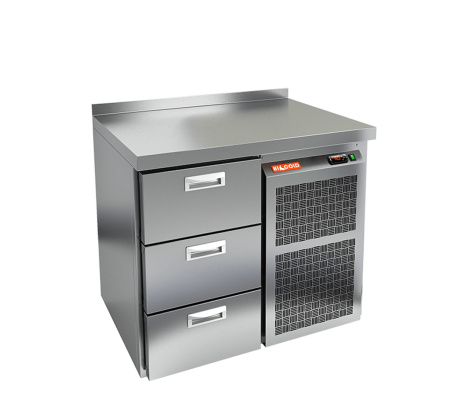 Холодильный стол HICOLD GN 3 BR2 BT, бок, 3 ящика (-18...-10°С) | Продажа, монтаж и обслуживание холодильного оборудования | Север33