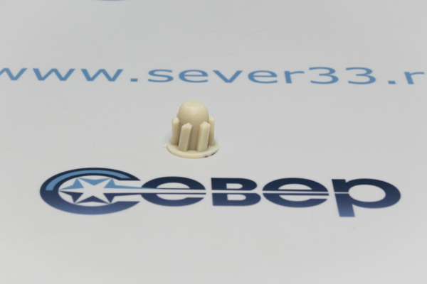 Втулка овощерезки для комбайна Redmond нр. Д-17мм, вн. Д-7мм, зубья 6шт_1ed