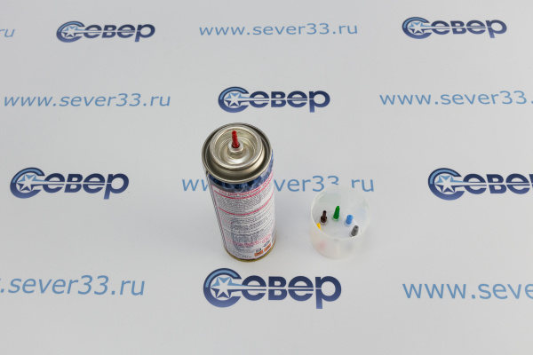 Газ для зажигалок RUNIS Premium, метал. баллон, 210 мл (с переходниками)_2