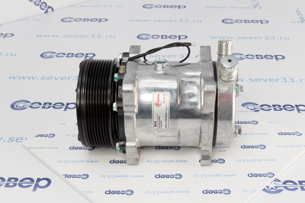 Компрессор кондиционера поршневой 5H14,12V,PV8, RC-U0805 выходы вертикальные (O-ring) 34_2