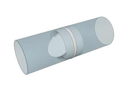 10СКПО, Соединитель с обратным клапаном пластик, D100		 | Продажа, монтаж и обслуживание холодильного оборудования | Север33