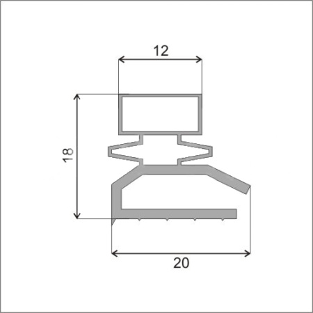 Уплотнитель 155х77 (профиль Р1) | Продажа, монтаж и обслуживание холодильного оборудования | Север33