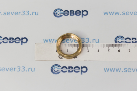 Контргайка, латунь 1/2", желтый, RTP | Продажа, монтаж и обслуживание холодильного оборудования | Север33