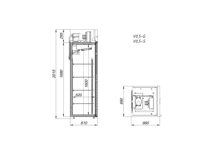 Шкаф холодильный Arkto V0.5-GLD нерж. с канапе (-5...+5°C) | Продажа, монтаж и обслуживание холодильного оборудования | Север33