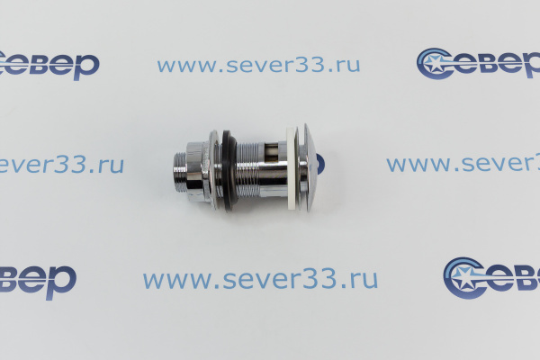 Донный клапан 1-14, 80мм,IDC, с переливом, Хромированный_1