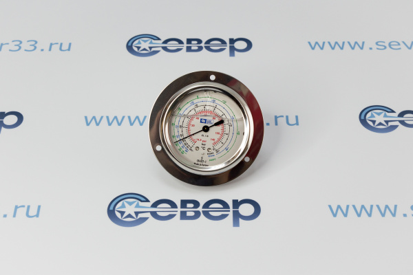 Манометр с глицерином, 63 мм. -1_+10 бар (1_4 SAE, R404a_R407c R134a)_1