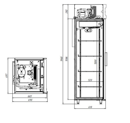 Шкаф холодильный фармацевтический Polair ШХФ-0,5 с 4 корзинами | Продажа, монтаж и обслуживание холодильного оборудования | Север33