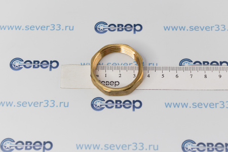 Контргайка, латунь 1", желтый, RTP | Продажа, монтаж и обслуживание холодильного оборудования | Север33