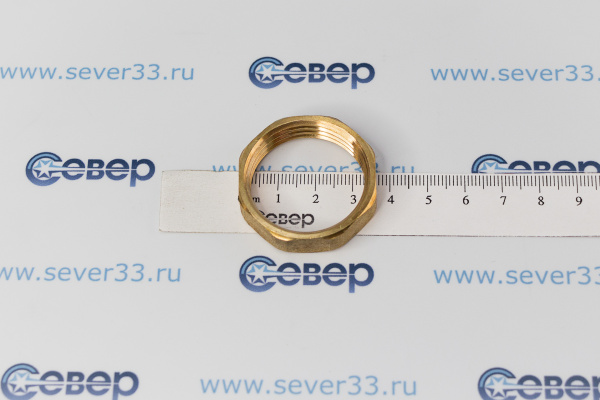 Контргайка, латунь 1, желтый, RTP_1