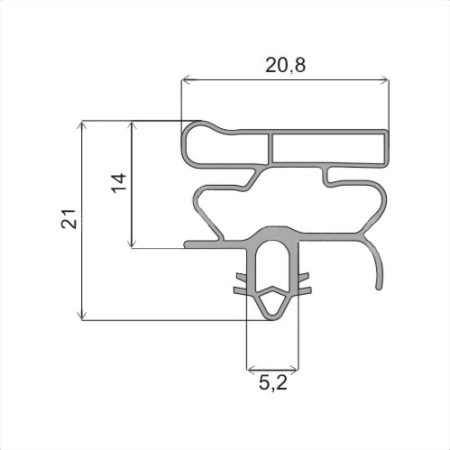 Уплотнитель для холод.проф. ОМ 1120х580 мм | Продажа, монтаж и обслуживание холодильного оборудования | Север33