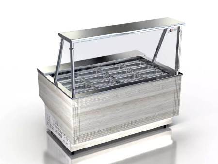 Холодильная витрина Glacier Берта с надстройкой 1,5 (+2…+8 ºС) | Продажа, монтаж и обслуживание холодильного оборудования | Север33