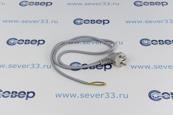 Шнур сетевой ПВС 3х0,75 1,2м серый_2