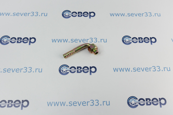 Фитинг 13мм №10х90˚ O-ring (58”; Резьба 78” 14 UNF)_3