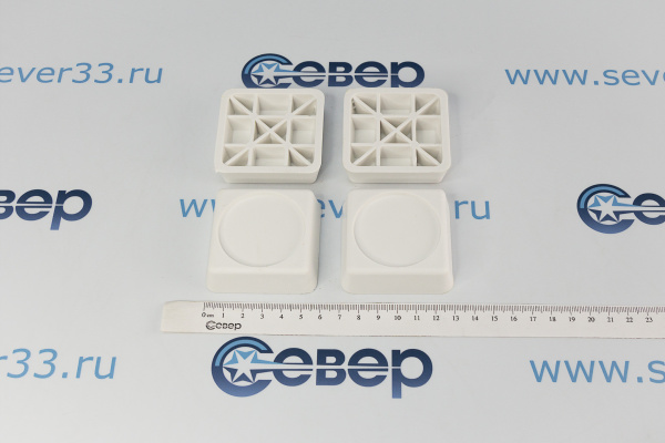 Антивибрационные подставки Ozone CMA-16W, белые квадратные_3