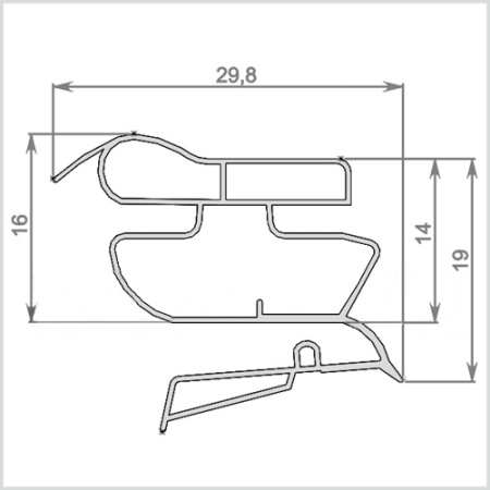 Уплотнитель для холод.проф. IN 1450х800 | Продажа, монтаж и обслуживание холодильного оборудования | Север33
