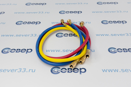 Шланг заправочный 90 см (компл. 3 шт.) 800 Psi (55бар) R410 и все фреоны | Продажа, монтаж и обслуживание холодильного оборудования | Север33