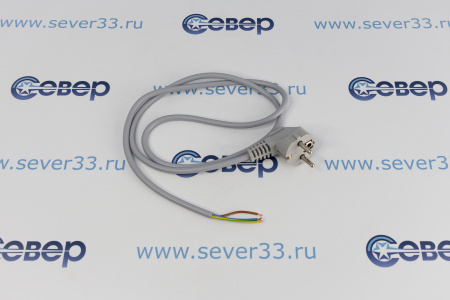 Шнур сетевой ПВС 3х0,75 1,2м серый | Продажа, монтаж и обслуживание холодильного оборудования | Север33