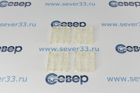 Антивибрационные подставки Ozone CMA-12T, прозрачные квадратные | Продажа, монтаж и обслуживание холодильного оборудования | Север33