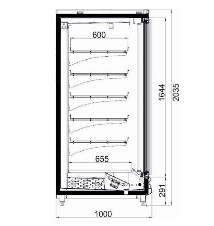 Холодильная горка Ариада Цюрих-1 ВН53.095Н-1574 (2G) (вынос) (-20…-18 ºС) | Продажа, монтаж и обслуживание холодильного оборудования | Север33