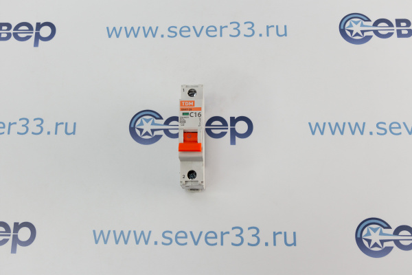 Автомат эл. TDM ВА47-29 С 1р 16А 220V_1