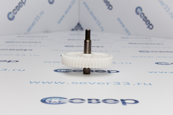 Шестерня мясорубки PANASONIC_POLARIS с металлическим валом, Д-82мм (Прямые зубья)_3