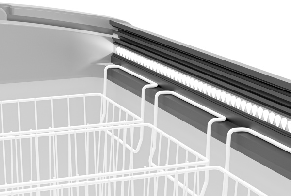 Морозильный ларь Gellar FG 250 E с гнутой крышкой_8