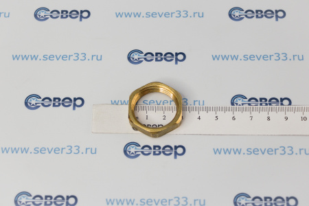 Контргайка, латунь 3/4", желтый, RTP | Продажа, монтаж и обслуживание холодильного оборудования | Север33