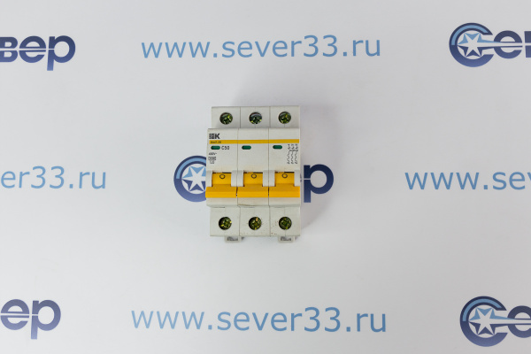 Автомат эл. IEK ВА47-29 С 3р 50А 380V_1