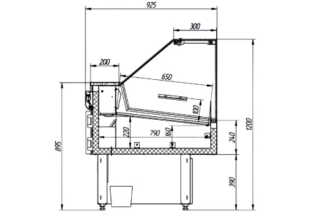 Холодильная витрина Cryspi Octava Q SN 1200 (-6...+6 ºС) | Продажа, монтаж и обслуживание холодильного оборудования | Север33